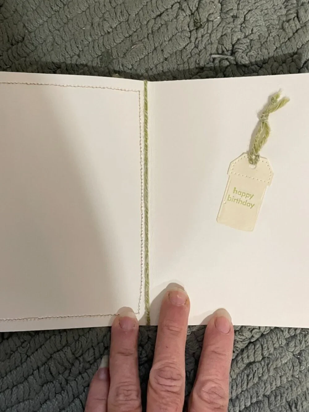 Handcrafted Blank Card 4.25